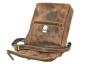 Preview: Umhängetasche Leder "Vintage Foldflap antikbraun