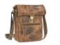 Preview: Umhängetasche Leder "Vintage Foldflap antikbraun