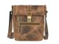 Preview: Umhängetasche Leder "Vintage Foldflap antikbraun