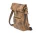 Preview: Umhängetasche Leder "Vintage Foldflap antikbraun
