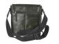 Preview: Umhängetasche Leder mit Umschlagklappe "Newport" british green