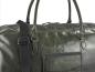 Preview: Reisetasche Leder 55x26x26cm Sporttasche Weekender "Newport" british green