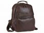 Preview: Leder Rucksack dunkel Braun