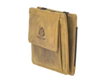 Leder Magic Wallet "Vintage RFID" Sahara Tan