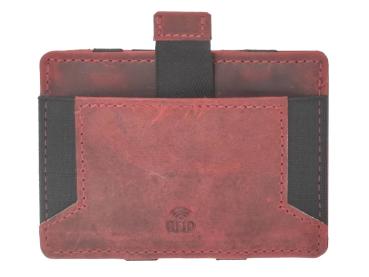 Leder Magic Wallet "Vintage RFID" Rusty Red