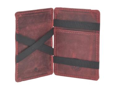 Leder Magic Wallet "Vintage RFID" Rusty Red