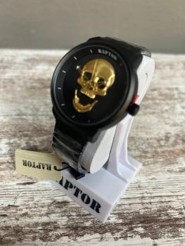 Raptor Herrenuhr "Jano" Totenkopf mit Edelstahlband