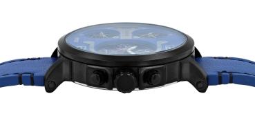 Preview: RAPTOR LIMITED Multifunktions-Herrenuhr "Maxx" Echtlederband