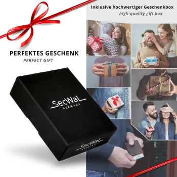 Kartenetui mit Münzfach Druckknopf grün