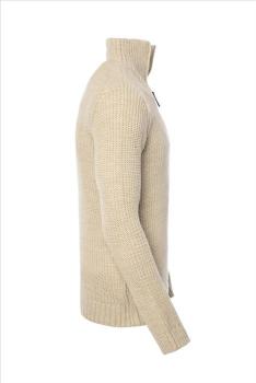 Carisma Strickpullover mit Reißverschluss beige