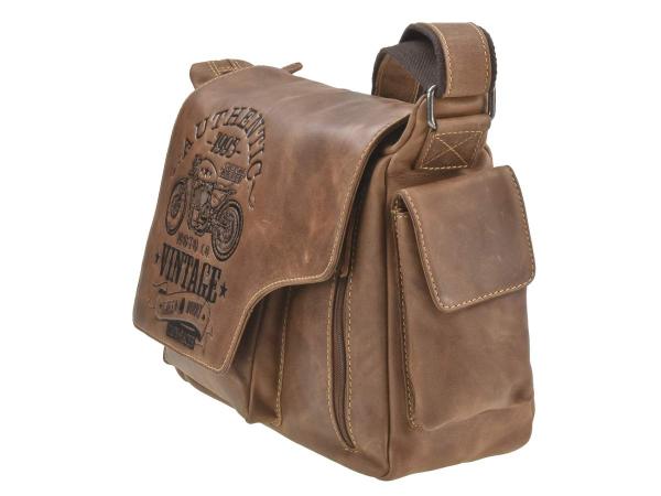 Biker Schultertasche Cafe Racer