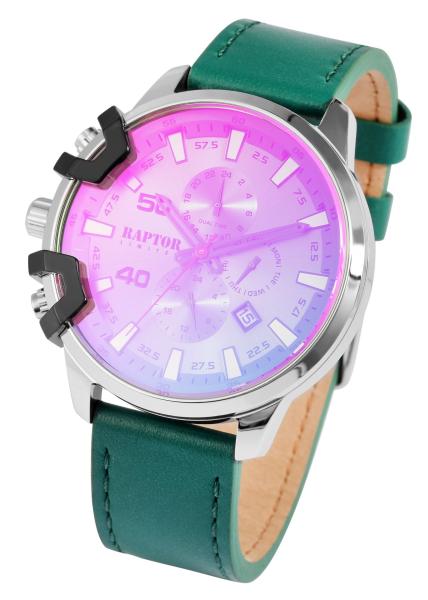 Raptor Limited Herren Multifunktionsuhr "Arve" mit Lederarmband