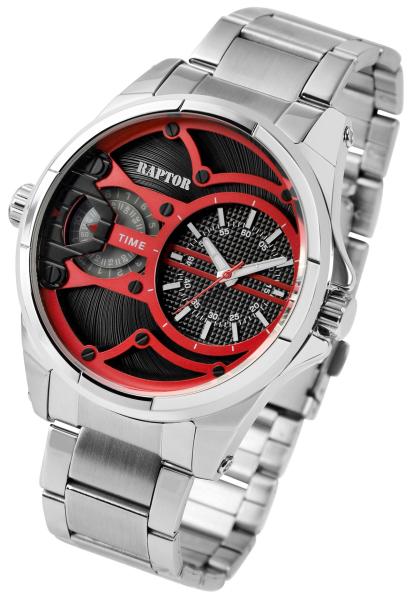 RAPTOR Herrenuhr "Gabriel" mit 2 Uhrwerken