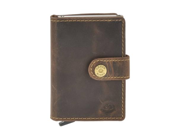 Kartenetui Leder mit Scheinfach und Münzfach ZIP "Vintage