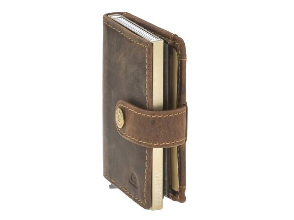Wallet Kartenetui Leder mit Scheinfach
