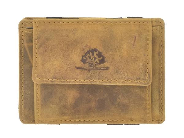 Leder Magic Wallet "Vintage RFID" Sahara Tan