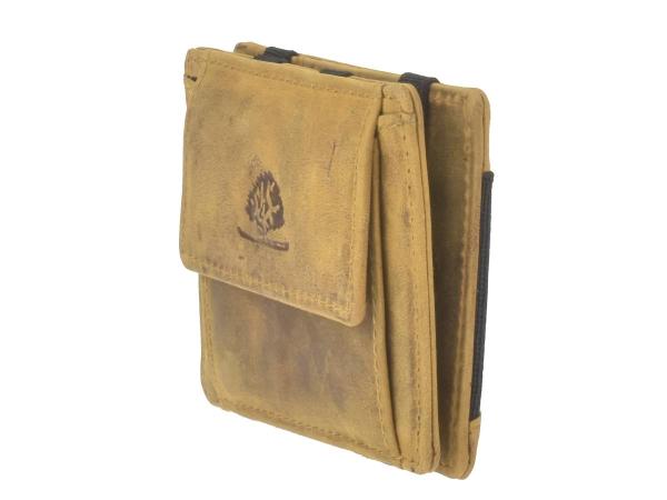 Leder Magic Wallet "Vintage RFID" Sahara Tan