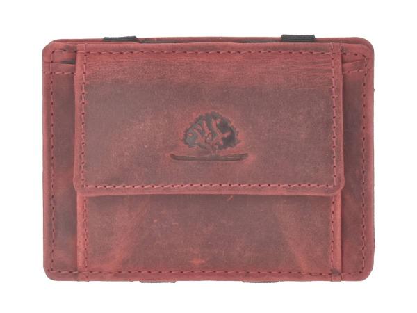 Leder Magic Wallet "Vintage RFID" Rusty Red