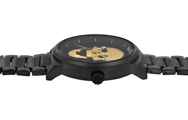 Raptor Herrenuhr "Jano" Totenkopf mit Edelstahlband