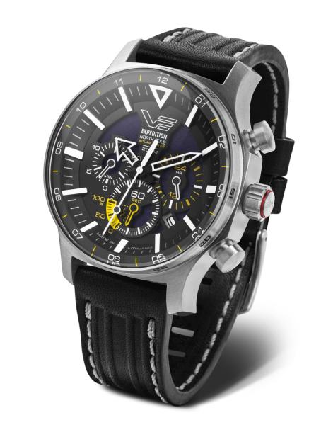 Vostok Europe Expedition North Pole 'Polar Poppy' Solar Chrono