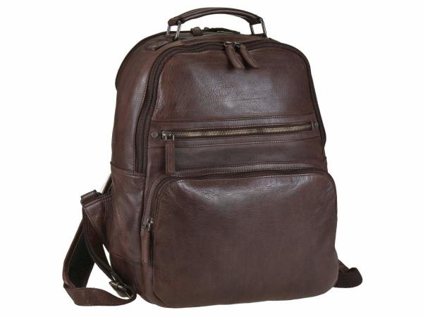 Leder Rucksack dunkel Braun