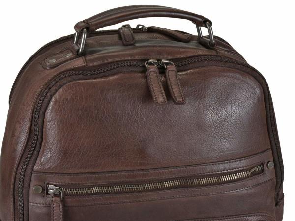 Leder Rucksack dunkel Braun