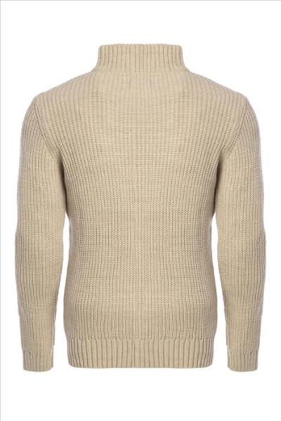 Carisma Strickpullover mit Reißverschluss beige