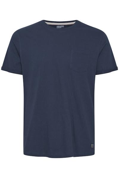 T-Shirt blau mit Brusttasche bis 5XL