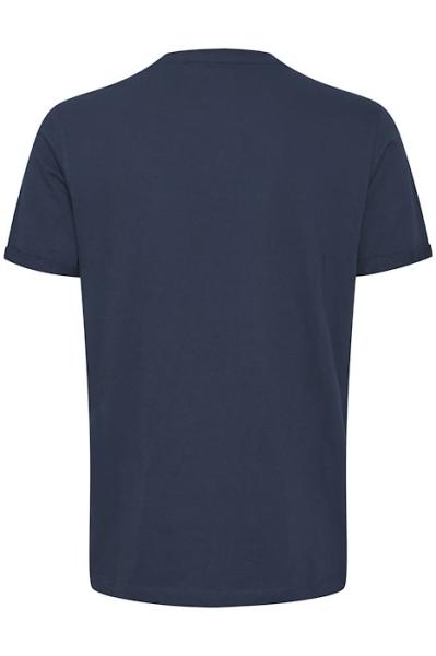 T-Shirt blau mit Brusttasche bis 5XL