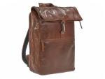 Rolltop Leder Rucksack 40x42cm "Waxy Vintage"