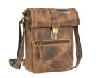 Umhängetasche Leder "Vintage Foldflap antikbraun