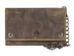 Leder Kettenbörse "Vintage Biker"