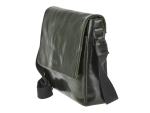 Umhängetasche Leder Überschlagklappe "Newport" british green
