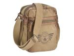 Canvas/Leder Umhängetasche "Aviator"