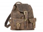 Kleiner Lederrucksack Vintage
